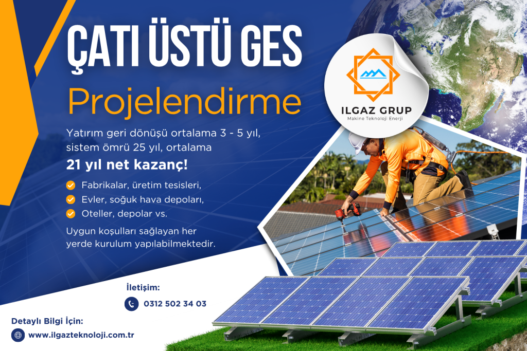 Çatı Üstü Ges Projelendirme